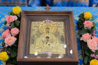 64-Торжества в честь 300-летия основания города Семипалатинска. Митрополит Александр совершил Литургию в Воскресенском кафедральном соборе 