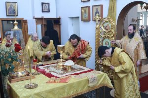 Служение епископа Амфилохия в Неделю святых праотец
