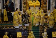 14-В 10-ю годовщину интронизации Святейшего Патриарха Кирилла в Храме Христа Спасителя совершена Литургия с участием Предстоятелей и представителей Поместных Церквей