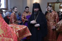 1-Служение епископа Амфилохия в Неделю о слепом в главном храме Восточного Казахстана