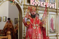9-Служение епископа Амфилохия в Неделю о слепом в главном храме Восточного Казахстана