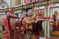 15-Служение епископа Амфилохия в Неделю о слепом в главном храме Восточного Казахстана
