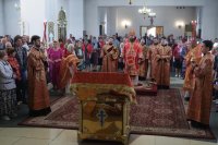 28-Служение епископа Амфилохия в Неделю о слепом в главном храме Восточного Казахстана