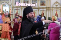 30-Служение епископа Амфилохия в Неделю о слепом в главном храме Восточного Казахстана