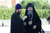 3-В день праздника пророка Божия Илии Преосвященнейший епископ Амфилохий совершил Литургию в старейшем храме Рудного Алтая
