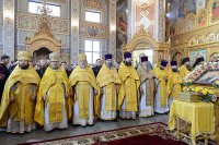 14-В неделю мясопустную в Алма-Ате состоялись торжества по случаю принесения ковчега с мощами святителя Тихона, Патриарха Всероссийского 