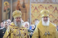 15-В неделю мясопустную в Алма-Ате состоялись торжества по случаю принесения ковчега с мощами святителя Тихона, Патриарха Всероссийского 