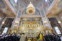 25-В неделю мясопустную в Алма-Ате состоялись торжества по случаю принесения ковчега с мощами святителя Тихона, Патриарха Всероссийского 
