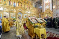 27-В неделю мясопустную в Алма-Ате состоялись торжества по случаю принесения ковчега с мощами святителя Тихона, Патриарха Всероссийского 