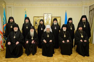 Поздравление митрополиту Астанайскому и Казахстанскому Александру с 30-летием архипастырской хиротонии от членов Синода Казахстанского Митрополичьего округа 