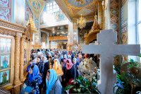 21-Епископ Амфилохий принял участие в торжествах в память 15-летия Собора новомучеников и исповедников Казахстанских и принесения в Алма-Аты Курской-Коренной иконы Божией Матери "Знамение" 