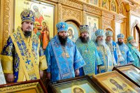 43-Епископ Амфилохий принял участие в торжествах в память 15-летия Собора новомучеников и исповедников Казахстанских и принесения в Алма-Аты Курской-Коренной иконы Божией Матери "Знамение" 