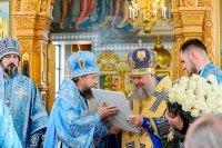 44-Епископ Амфилохий принял участие в торжествах в память 15-летия Собора новомучеников и исповедников Казахстанских и принесения в Алма-Аты Курской-Коренной иконы Божией Матери "Знамение" 