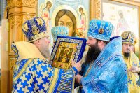 47-Епископ Амфилохий принял участие в торжествах в память 15-летия Собора новомучеников и исповедников Казахстанских и принесения в Алма-Аты Курской-Коренной иконы Божией Матери "Знамение" 