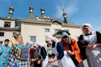53-Епископ Амфилохий принял участие в торжествах в память 15-летия Собора новомучеников и исповедников Казахстанских и принесения в Алма-Аты Курской-Коренной иконы Божией Матери "Знамение" 