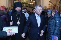 13-В столице Рудного Алтая молитвенно встретили великий праздник Рождества Христова