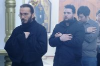 15-Первая Божественная Литургия Преждеосвященных Даров совершена в Андреевском кафедральном соборе
