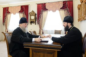 Глава Казахстанского Митрополичьего округа и епископ Усть-Каменогорский и Семипалатинский Амфилохий обсудили вопросы церковной жизни в Восточном Казахстане 