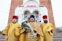 1-День памяти апостола Андрея Первозванного. Митрополит Александр возглавил Литургию в Андреевском кафедральном соборе Усть-Каменогорска.