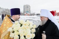 2-День памяти апостола Андрея Первозванного. Митрополит Александр возглавил Литургию в Андреевском кафедральном соборе Усть-Каменогорска.