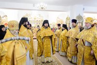 3-День памяти апостола Андрея Первозванного. Митрополит Александр возглавил Литургию в Андреевском кафедральном соборе Усть-Каменогорска.