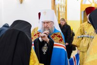 5-День памяти апостола Андрея Первозванного. Митрополит Александр возглавил Литургию в Андреевском кафедральном соборе Усть-Каменогорска.
