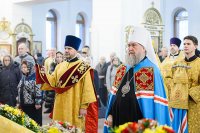 6-День памяти апостола Андрея Первозванного. Митрополит Александр возглавил Литургию в Андреевском кафедральном соборе Усть-Каменогорска.