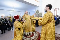 10-День памяти апостола Андрея Первозванного. Митрополит Александр возглавил Литургию в Андреевском кафедральном соборе Усть-Каменогорска.
