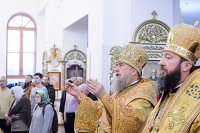 15-День памяти апостола Андрея Первозванного. Митрополит Александр возглавил Литургию в Андреевском кафедральном соборе Усть-Каменогорска.