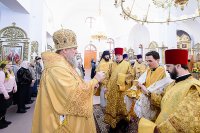 18-День памяти апостола Андрея Первозванного. Митрополит Александр возглавил Литургию в Андреевском кафедральном соборе Усть-Каменогорска.