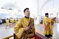 19-День памяти апостола Андрея Первозванного. Митрополит Александр возглавил Литургию в Андреевском кафедральном соборе Усть-Каменогорска.