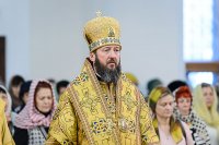 20-День памяти апостола Андрея Первозванного. Митрополит Александр возглавил Литургию в Андреевском кафедральном соборе Усть-Каменогорска.