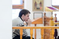22-День памяти апостола Андрея Первозванного. Митрополит Александр возглавил Литургию в Андреевском кафедральном соборе Усть-Каменогорска.