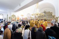 23-День памяти апостола Андрея Первозванного. Митрополит Александр возглавил Литургию в Андреевском кафедральном соборе Усть-Каменогорска.