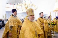 24-День памяти апостола Андрея Первозванного. Митрополит Александр возглавил Литургию в Андреевском кафедральном соборе Усть-Каменогорска.
