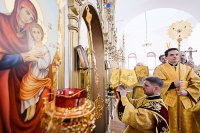 31-День памяти апостола Андрея Первозванного. Митрополит Александр возглавил Литургию в Андреевском кафедральном соборе Усть-Каменогорска.