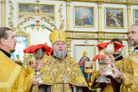 36-День памяти апостола Андрея Первозванного. Митрополит Александр возглавил Литургию в Андреевском кафедральном соборе Усть-Каменогорска.