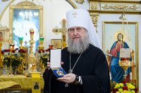 43-День памяти апостола Андрея Первозванного. Митрополит Александр возглавил Литургию в Андреевском кафедральном соборе Усть-Каменогорска.