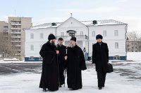 47-День памяти апостола Андрея Первозванного. Митрополит Александр возглавил Литургию в Андреевском кафедральном соборе Усть-Каменогорска.