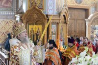 28-Епископ Амфилохий принял участие в торжествах, посвященных 20-летию учреждения Астанайской и Алма-Атинской епархии