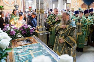 Епископ Амфилохий принял участие в праздновании дня памяти преподобного Севастиана Карагандинского в "Шахтерской столице" Казахстана