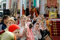 8-Празднование 20-летия Астанайской и Алма-Атинской епархии продолжилось служением Литургии в Никольском соборе Южной столицы 