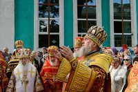 14-Празднование 20-летия Астанайской и Алма-Атинской епархии продолжилось служением Литургии в Никольском соборе Южной столицы 