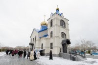 5-В Лазареву субботу епископ Амфилохий сослужил Главе Митрополичьего округа за Литургией на месте подвигов новомучениц и исповедниц Акмолинских
