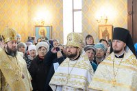 19-В Лазареву субботу епископ Амфилохий сослужил Главе Митрополичьего округа за Литургией на месте подвигов новомучениц и исповедниц Акмолинских