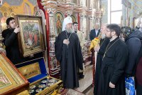 30-В Лазареву субботу епископ Амфилохий сослужил Главе Митрополичьего округа за Литургией на месте подвигов новомучениц и исповедниц Акмолинских