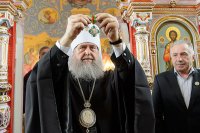 33-В Лазареву субботу епископ Амфилохий сослужил Главе Митрополичьего округа за Литургией на месте подвигов новомучениц и исповедниц Акмолинских