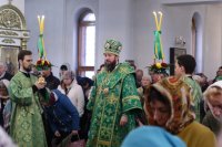 15-Божественная Литургия в день Вербного воскресения в главном храме Восточного Казахстана