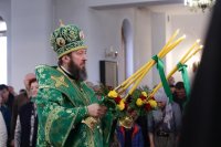 16-Божественная Литургия в день Вербного воскресения в главном храме Восточного Казахстана