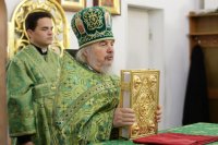 18-Божественная Литургия в день Вербного воскресения в главном храме Восточного Казахстана